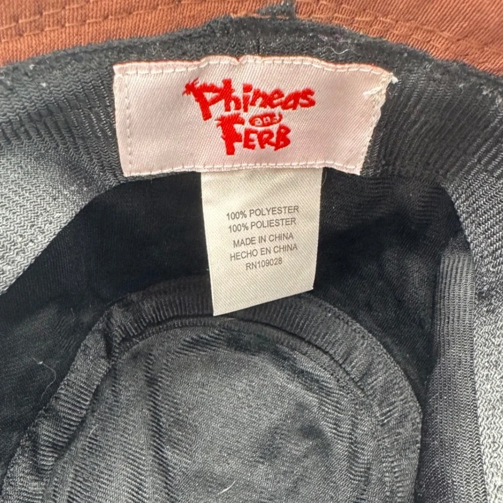 Disney Phineas & Ferb Agent P Fedora Hat Kids Brown Perry Platypus Y2K Nostalgic